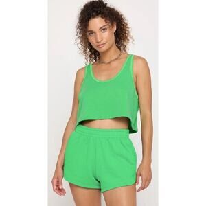 NWT Spiritual Gangster Size Large Bree Boxy Tank Top Palm Green Relaxed Fit